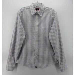Untuckit Shirt Small Button Up Plaid Slim Fit Preppy Traveler Commuter